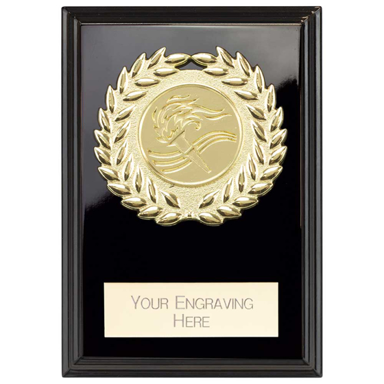 Picture of Reward Wreath Plaque Epic Black 80x60mm