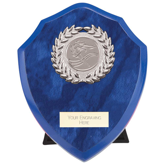 Picture of Reward Wreath Shield Azure Blue 125mm