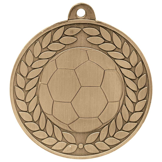 Picture of Aviator Football Medal Antique Gold 50mm