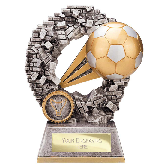 Picture of Blast Out Football Award Antique Silver & Gold 155mm