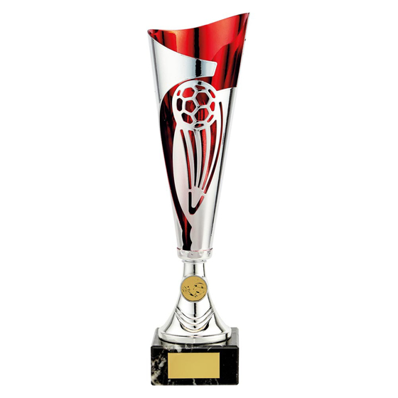 Picture of Champions Football Cup Silver & Red 360mm