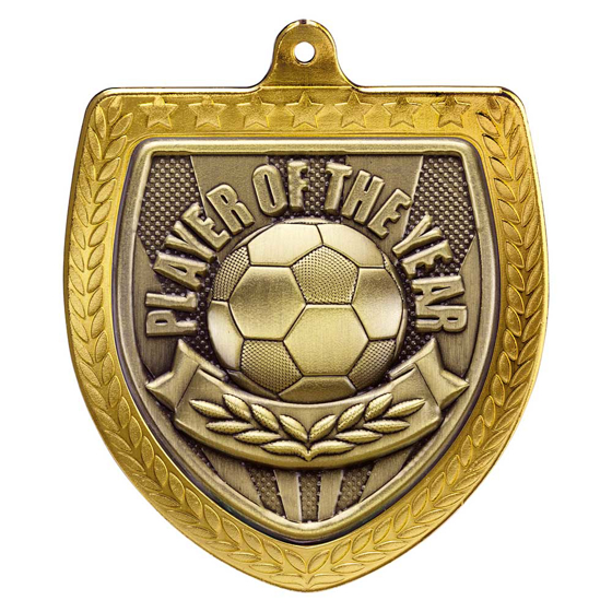 Picture of Cobra Football Player of the Year Shield Medal Gold 75mm