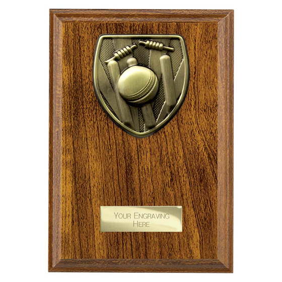 Picture of Cobra Plaque Cricket Award Walnut 175mm