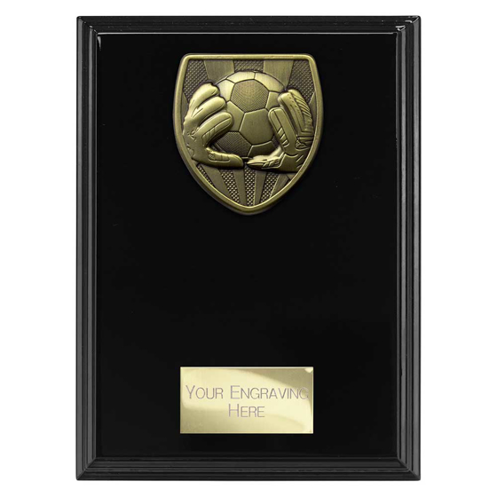 Picture of Cobra Plaque Football Goal Keeper Award Epic Black 175mm