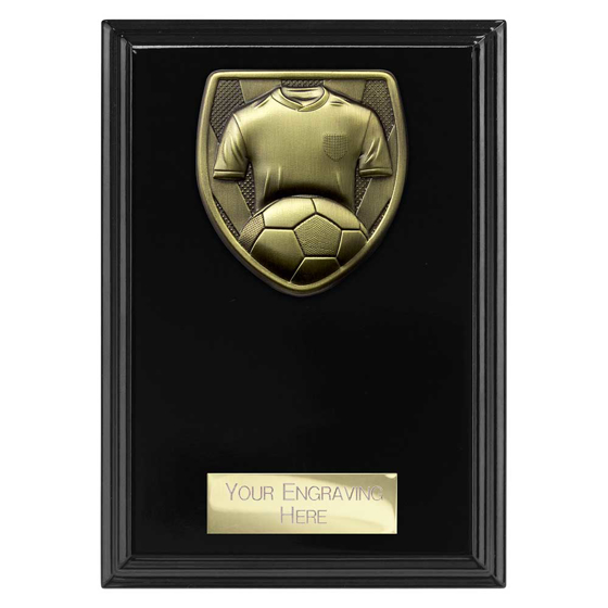 Picture of Cobra Plaque Football Shirt & Ball Award Epic Black 150mm