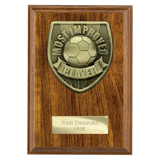 Picture of Cobra Plaque Most Improved Player Award Walnut 150mm