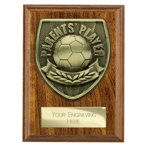 Picture of Cobra Plaque Parents Player Award Walnut 125mm