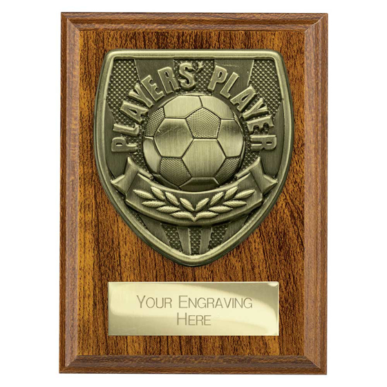 Picture of Cobra Plaque Players Player Award Walnut 125mm