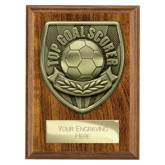 Picture of Cobra Plaque Top Scorer Award Walnut 125mm