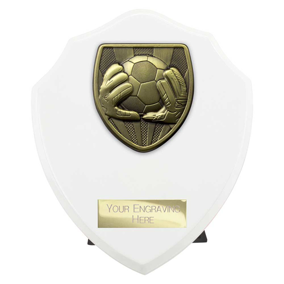 Picture of Cobra Shield Football Goal Keeper Award Arctic White 150mm