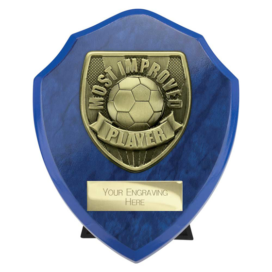 Picture of Cobra Shield Most Improved Player Award Azure Blue 125mm