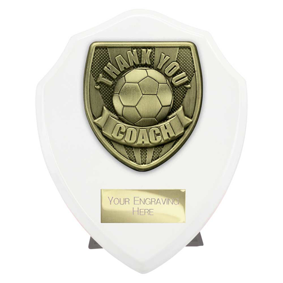 Picture of Cobra Shield Thank you Coach Award Arctic White 125mm