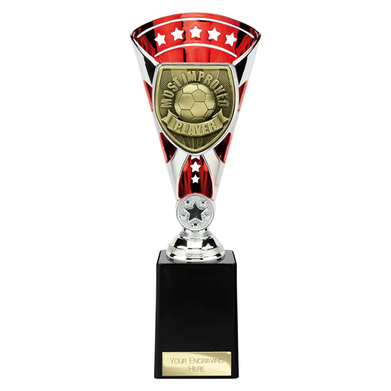 Picture of Cobra Star Cup Most Improved Player Silver & Red 255mm