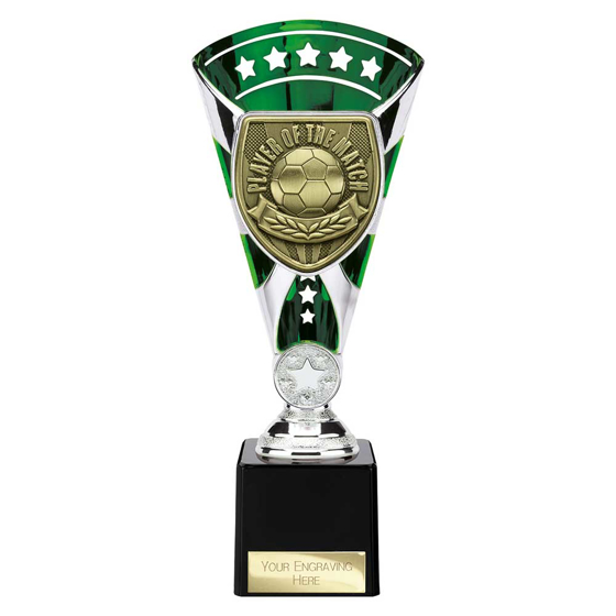 Picture of Cobra Star Cup Player of Match Silver & Green 230mm