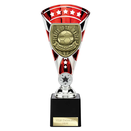 Picture of Cobra Star Cup Player of Match Silver & Red 230mm