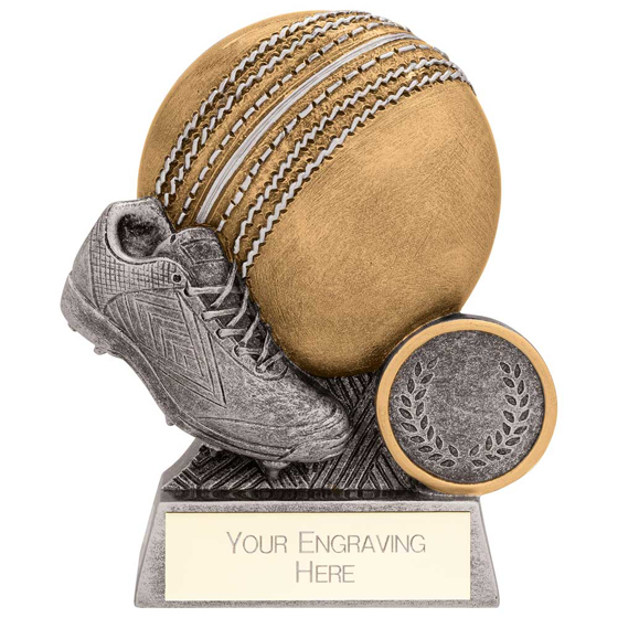 Picture of Exodus Cricket Award Antique Gold & Silver 100mm