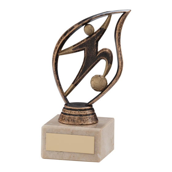 Picture of Flame Football Bronze & Gold Trophy 135mm