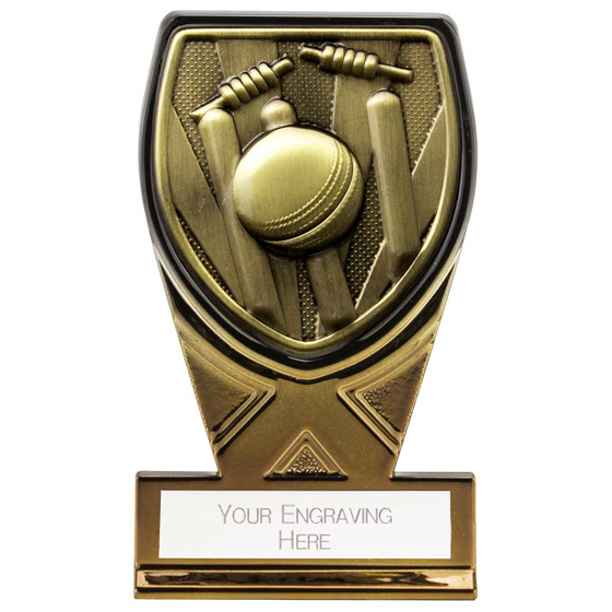 Picture of Fusion Cobra Cricket Plaque Award Black & Gold 110mm