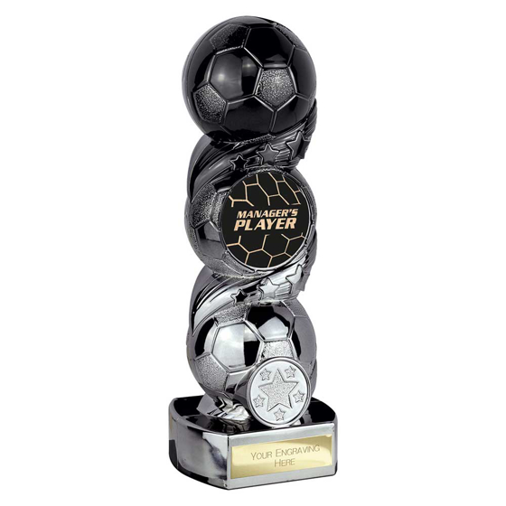 Picture of Hat-trick Strike Managers Player Carbon Black to Gunmetal 190mm