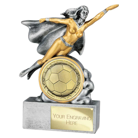 Picture of Hero Female Football Award Antique Silver 140mm