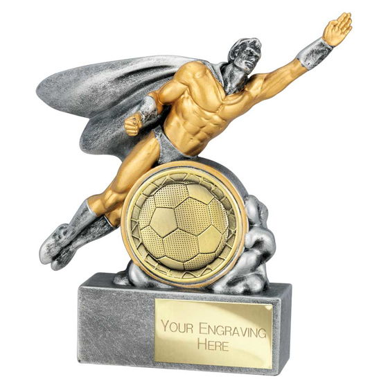 Picture of Hero Male Football Award Antique Silver 140mm