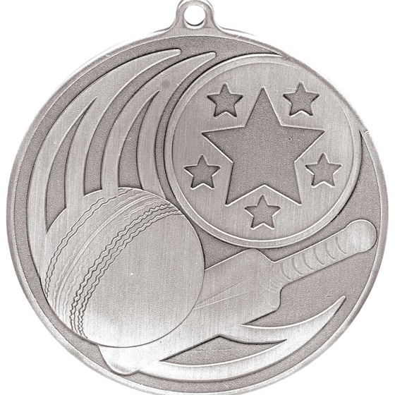 Picture of Iconic Cricket Medal Antique Silver 55mm