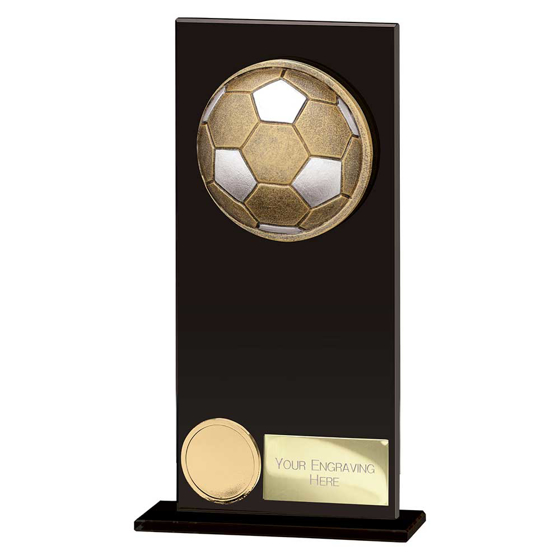 Picture of Ikon Hero Football Glass Award Jet Black 180mm