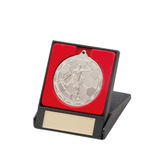 Picture of Impulse Football Medal & Box Silver 50mm