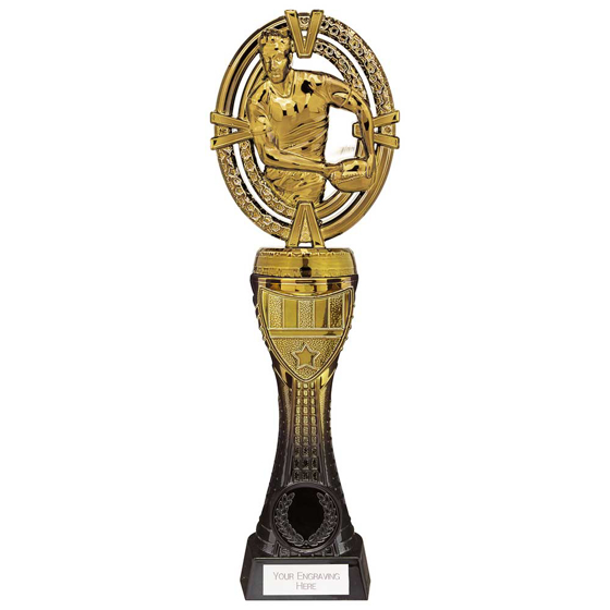 Picture of Maverick Heavyweight Rugby Award Black & Gold 230mm