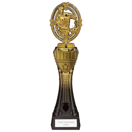 Picture of Maverick Heavyweight Rugby Award Black & Gold 290mm