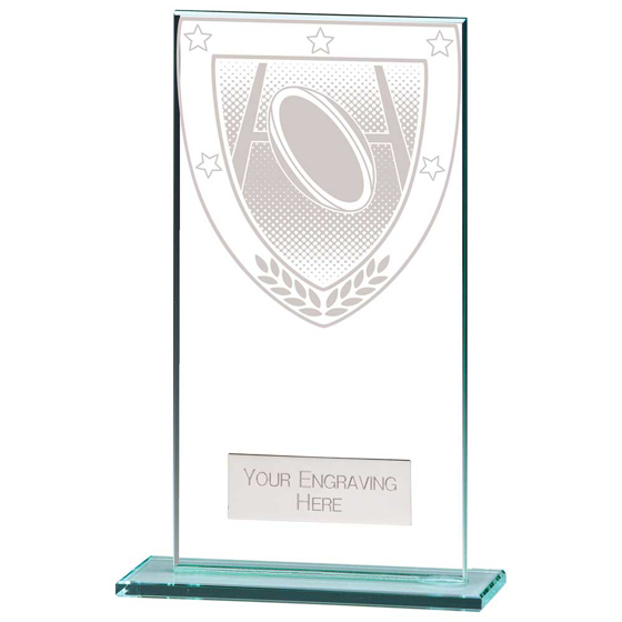 Picture of Millennium Rugby Jade Glass Award 160mm