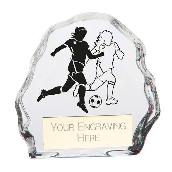 Picture of Mystique Football Female Glass Award 75mm