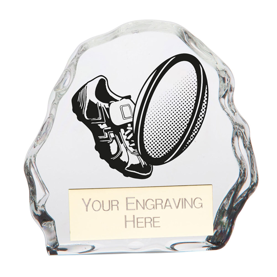 Picture of Mystique Rugby Glass Award 90mm