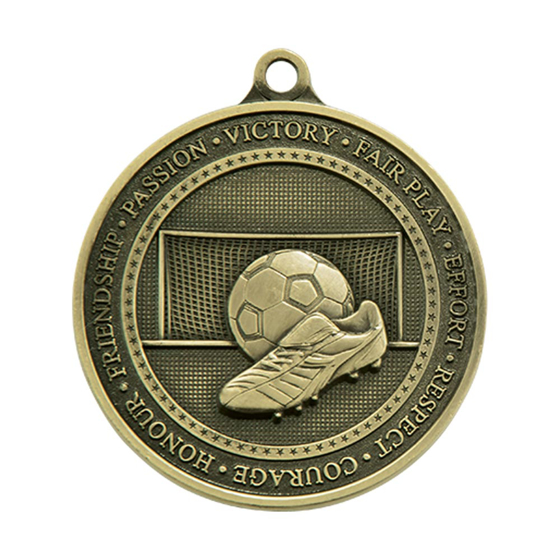 Picture of Olympia Football Medal Antique Gold 70mm