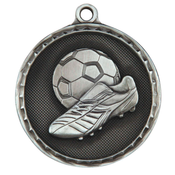 Picture of Power Boot Medal Antique Silver 50mm