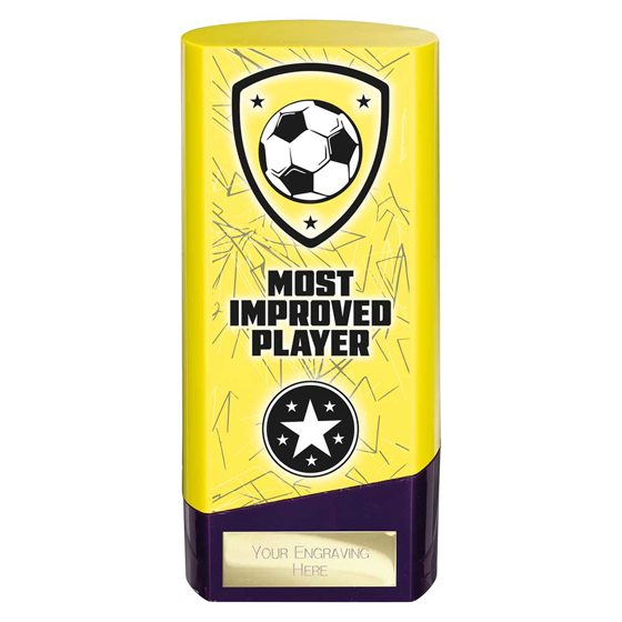 Picture of Prime Heavyweight Most Improved Player Yellow & Purple 160mm