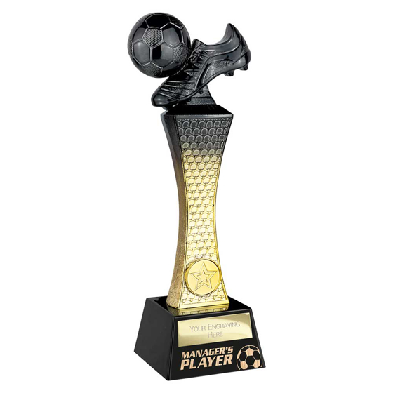 Picture of Raider Football Managers Player Award Carbon Black & Gold 260mm