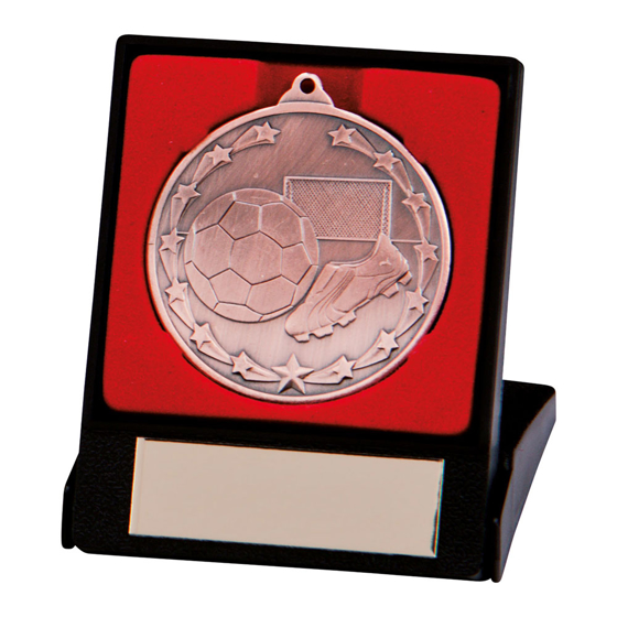 Picture of Starboot Economy Football Medal & Box Bronze 50mm