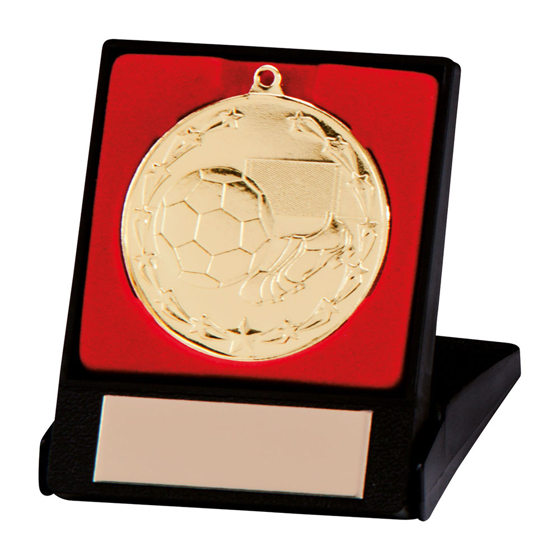 Picture of Starboot Economy Football Medal & Box Gold 50mm