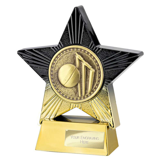 Picture of Superstar Cricket Award Black & Gold 140mm