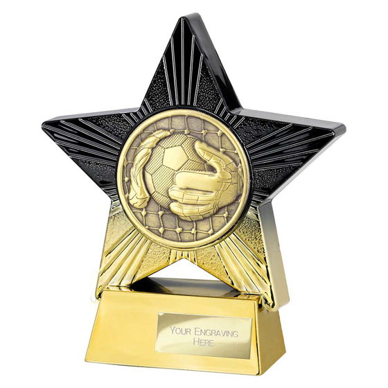 Picture of Superstar Goalkeeper Award Black & Gold 140mm