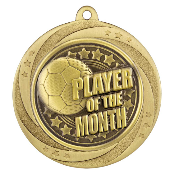 Picture of Superstar Player of Month Medal Gold 60mm