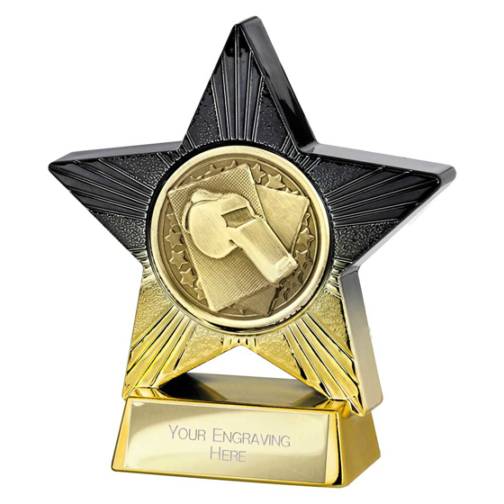 Picture of Superstar Referee Award Black & Gold 110mm