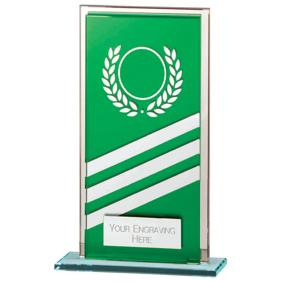 Picture of Talisman Multisport Mirror Glass Award Green & Silver 140mm